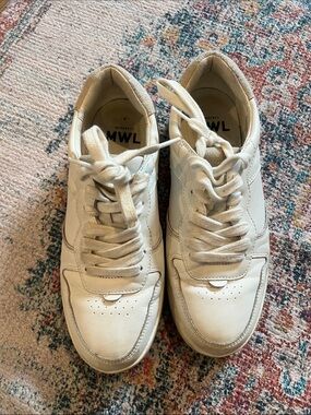 Madewell Off-White Low-Top Lace-Up Sneakers